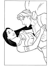 Pocahontas et John Smith