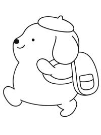 Pompompurin va à l'école