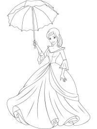 Princesse avec parapluie