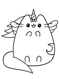 Pusheen en licorne