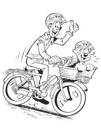 Samson et Gert au bicyclette