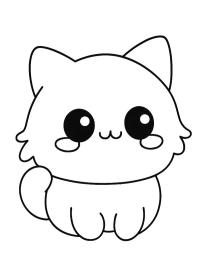 Chat mignon kawaii
