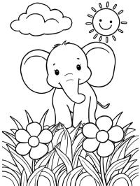 Eléphant mignon