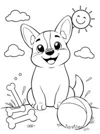 Adorable chiot Welsh Corgi