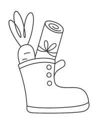 Chaussure avec carotte