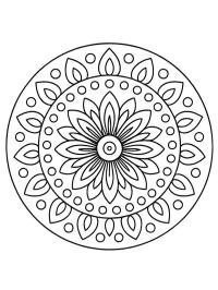 Mandala floral simple