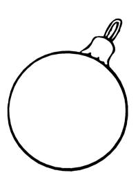 Boule de Noël simple