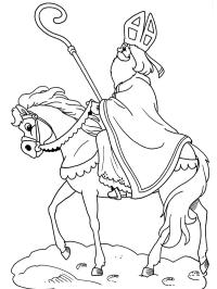 Saint Nicolas sur le cheval