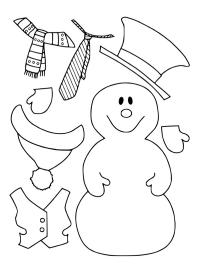 Habiller un bonhomme de neige