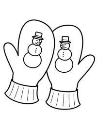 Gants de bonhomme de neige