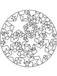 mandala étoiles