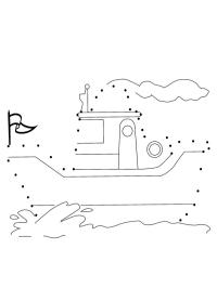 Dessiner un bateau à vapeur