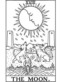Carte de tarot la Lune