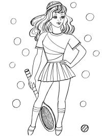 Fille de tennis