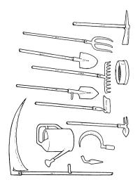 Outils de jardinage