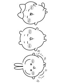 Usagi, Chiikawa et Hachiware