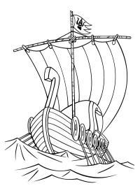 navire viking drakkar