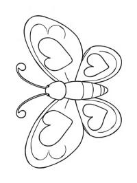 Papillon avec cœurs