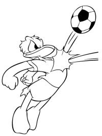joueur de foot Donald Duck