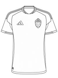 Maillot de football de la Su&egrave;de