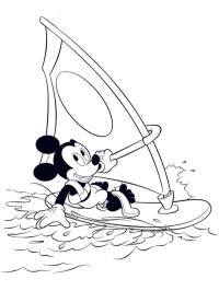 Planche à voile Mickey Mouse