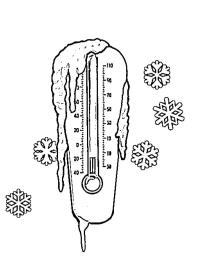 Thermomètre hivernal