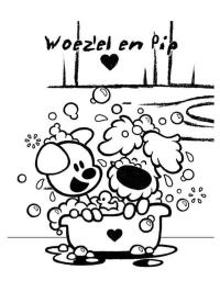 woezel et pip dans le bain