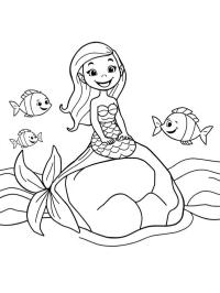 Sirène avec poisson