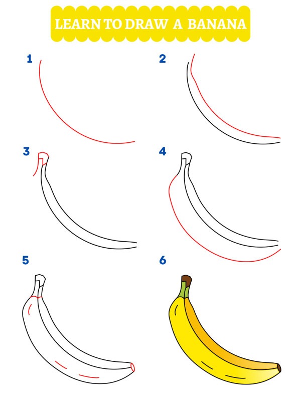 Comment dessiner une banane