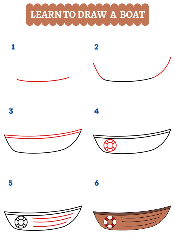 Comment dessiner un bateau