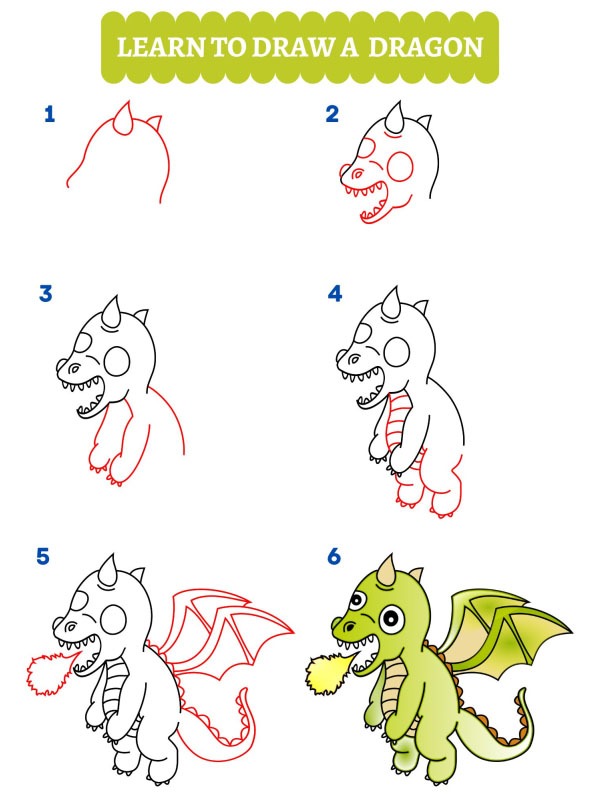 Comment dessiner un dragon