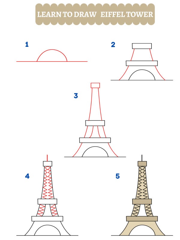 Comment dessiner la tour Eiffel