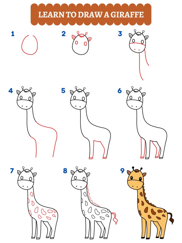 Comment dessiner une girafe