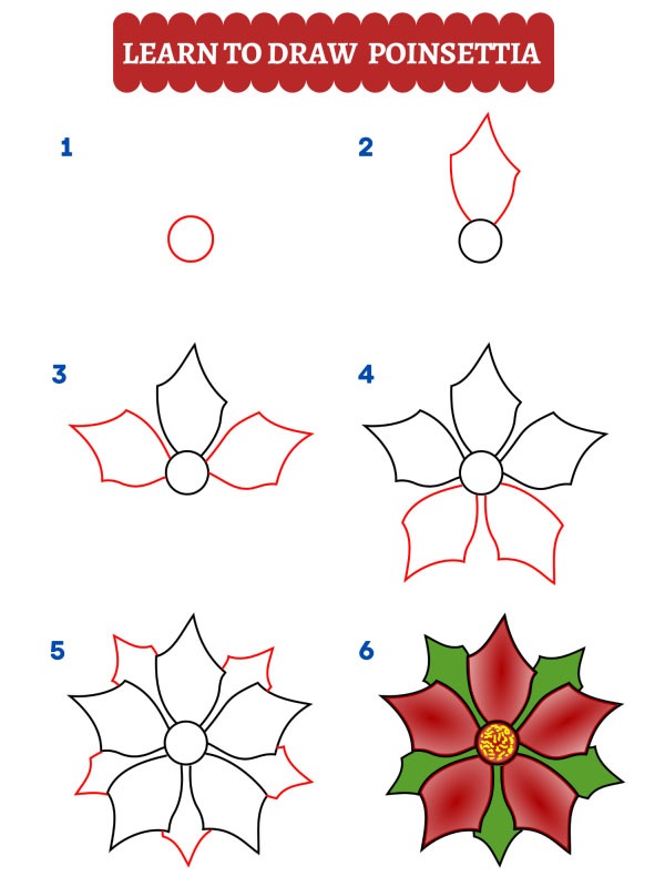 Comment dessiner un étoile de Noël