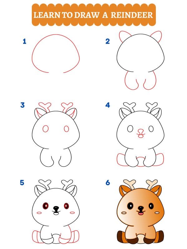 Comment dessiner un renne