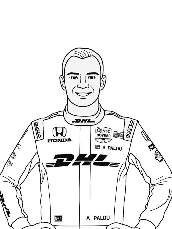 Alex Palou Coloriage Alex Palou Coloriage