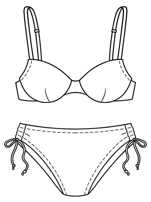Bikini Coloriage Bikini Coloriage