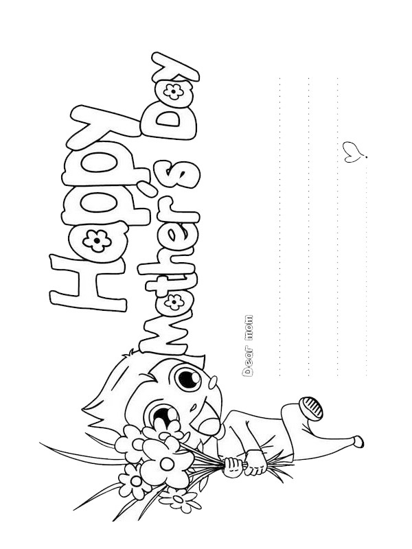 Happy mother's day Coloriage Happy mother's day Coloriage