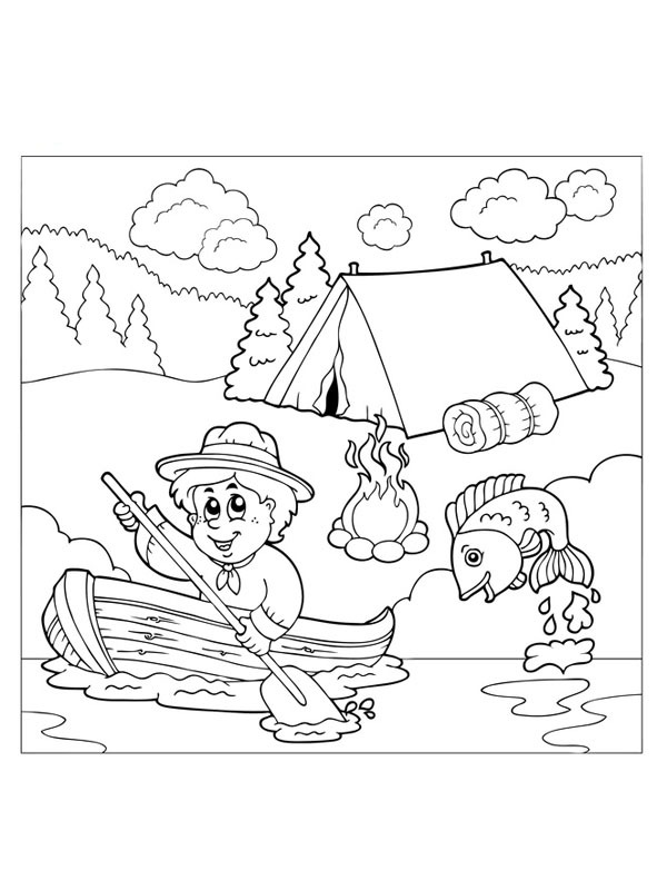 camping Coloriage