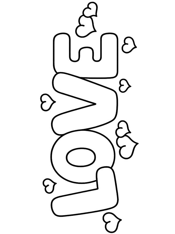 Love Coloriage Love Coloriage