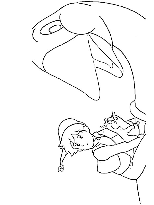 nils holgersson vole Coloriage nils holgersson vole Coloriage