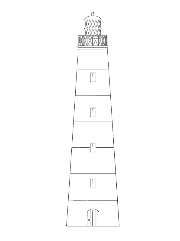 Phare Coloriage