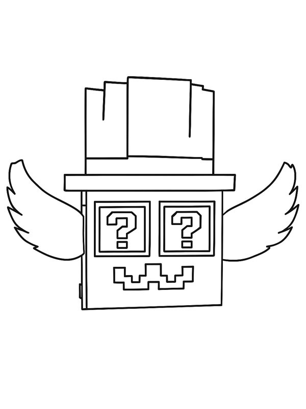 Admin Lucky Block (Steal a Brainrot) Coloriage Admin Lucky Block (Steal a Brainrot) Coloriage