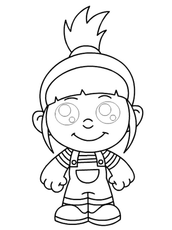 Agnes (Moi, moche et méchant) Coloriage Agnes (Moi, moche et méchant) Coloriage