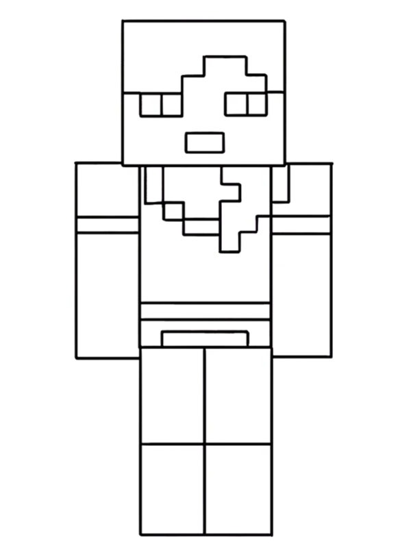 Alex (Minecraft) Coloriage Alex (Minecraft) Coloriage