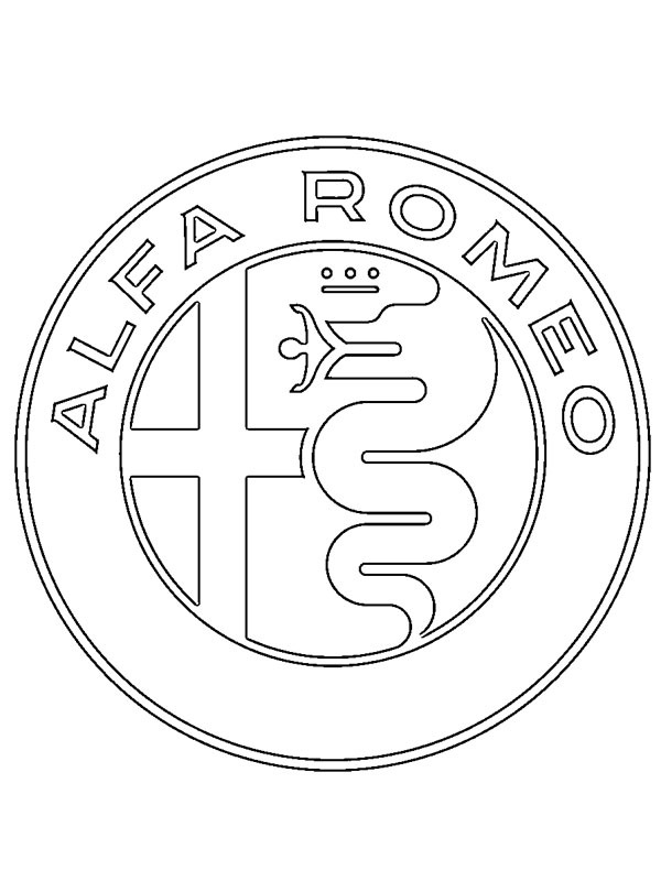 Logo Alfa Romeo Coloriage