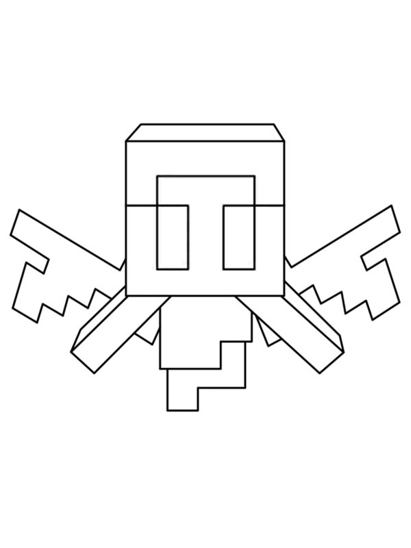 Allay Minecraft Coloriage Allay Minecraft Coloriage