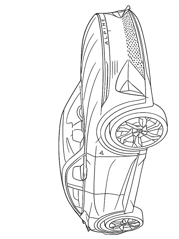 Alpine A390 Coloriage Alpine A390 Coloriage