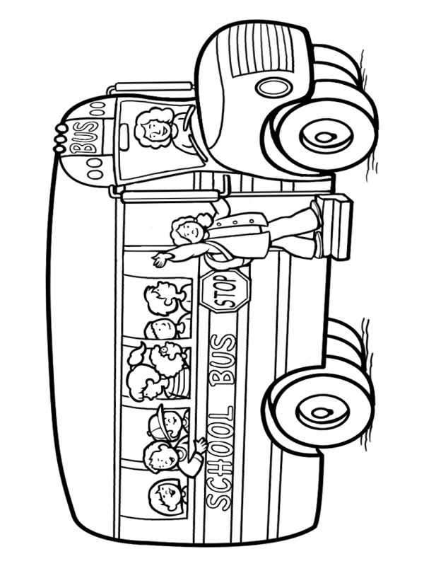 autobus scolaire américain Coloriage autobus scolaire américain Coloriage