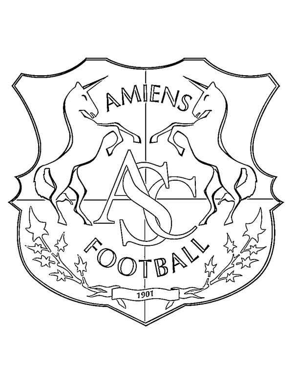 Amiens Sporting Club Coloriage Amiens Sporting Club Coloriage